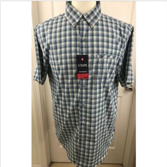 Chaps Other - Chaps Short Sleeve Button Down Shirt Large L